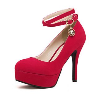 Faux Leather Womens Stiletto Heel Pumps/Platform Heels Shoes(More Colors)