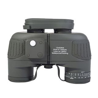 10x50 Floating Binoculars With RANGEFINDER And Compass RETICLE