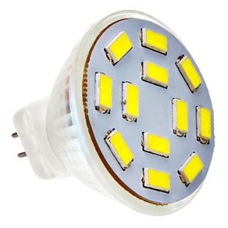 MR11 4.5W 12x5730SMD 300 320LM 6000 6500K Cool White Light LED Spot Bulb (12 24V)