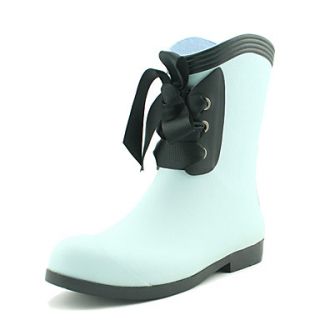 Rubber Womens Flat Heel Rain Boot Ankle Boots(More Colors)