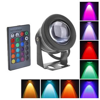 10W LED Underwater Light 1000LM Waterproof Flood Lamp With Convex Glass Lenses (12 18V)