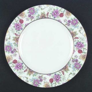 Royal Worcester Chinese Garden Dinner Plate, Fine China Dinnerware   Bone, Multi
