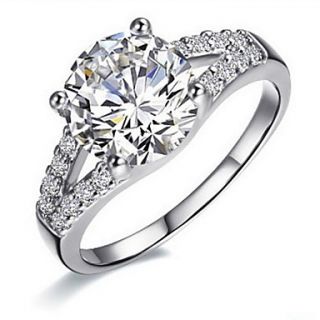 2 Carat Both Band 925 Silver White Gold Plated SONA Crystal Diamond Ring For Women Wedding