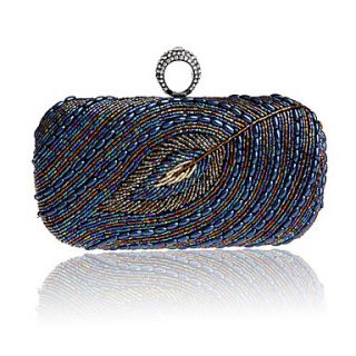 Jiminy Womens Top Grade Embroidery Evening Clutch Bag(Royal Blue)