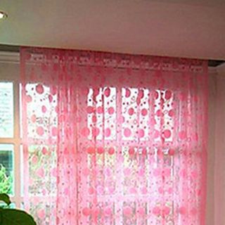 Elegant Solid Kinds Of Circles Pattern Curtain Line(39W × 79L)