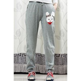 Womens Casual Fashioable Cute with Rabbit Pattern Leisure Sweat Pants