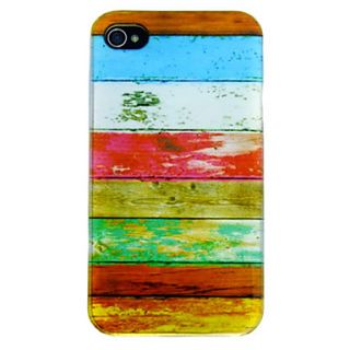 Colorful Stripe Pattern Back Case for iPhone 4/4S