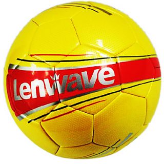 2014 World Cup Lenwave High Quality PU International Standard Soccer Ball (Yellow)