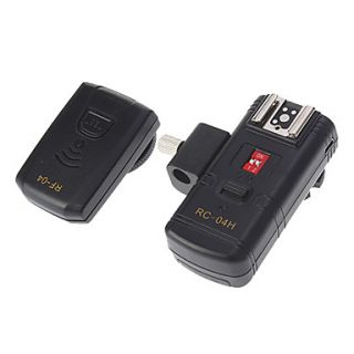 RC 04H Wired 4 CH Flash Trigger Set for Canon/Nikon/Panasonic (Black)