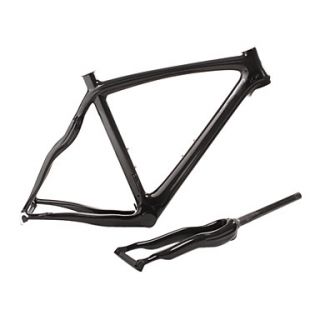 Shuffle 2013 New Style Full Carbon Feather Light Snake Shaped Road Bike Frame with Rigid Fork And Seatpost