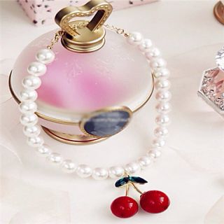 Daphne Pearls Cherry Pendant Necklace(Screen Color)