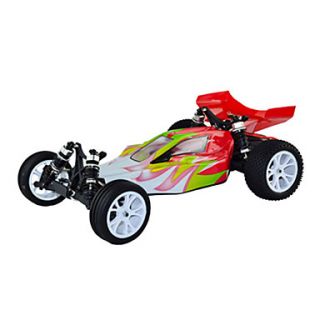 1/10 Scale 2WD Electric Brushed RC Buggy (Red White)