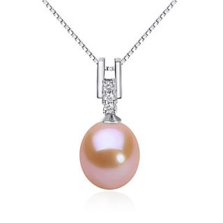 Luckypearl 9 10mm Basic Natural Limnetic Pearl Pendant Excl. Chain