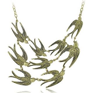 Yumfeel Womens Vintage Multilayer Swallow Necklace