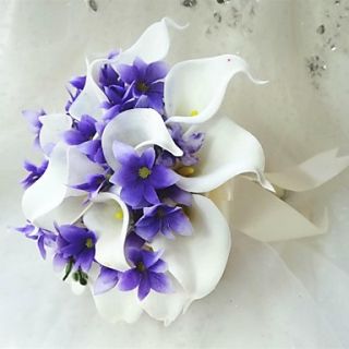 Satin Calla Lily Flower Wedding Bouquet(More Colors)