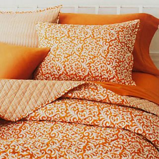 Quilt Set, 3 Piece 100% Cotton Country Style Apricot Arabesque