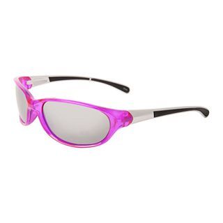Polarized Sport Wrap Sunglasses, Pink, Womens