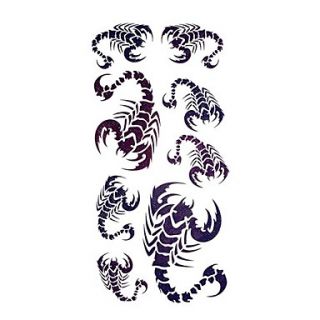 5 Pcs Scorpion Waterproof Temporary Tattoo(18.5cm9cm)