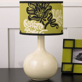 CoCaLo Harlow Nursery Lamp, Green/Ivory