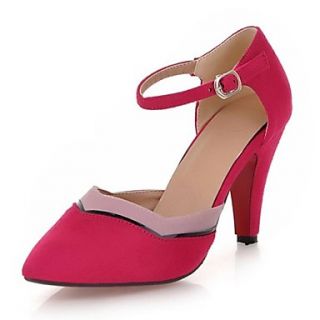 Suede Womens Stiletto Heel Pointed Toe Pumps/Heels With Split Joint Shoes(More Colors)