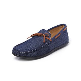 Denim Mens Flat Heel Comfort Loafers Shoes(More Color)