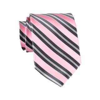 Stafford Bliss Striped Silk Tie, Pink, Mens
