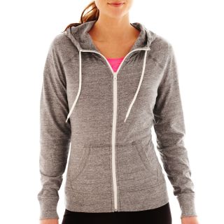Xersion Basic Hoodie   Petite and Tall, Grey, Womens