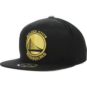 Golden State Warriors Mitchell and Ness NBA TC Metallic Fitted Cap