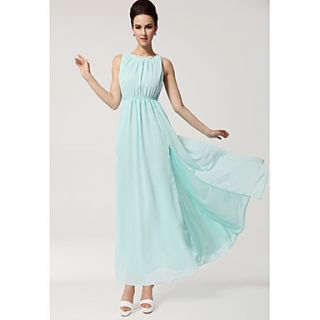 Color Party Womens Fashion Bohemia Strap Dress (Light Blue)