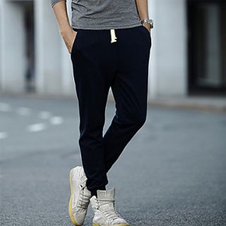 GBS Mens Fashion Korean Slim Fit Casual Pants(Blue)