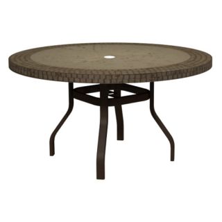 Homecrest Tuscan Round Balcony Height Patio Dining Table Hickory   3842RBTS 05 