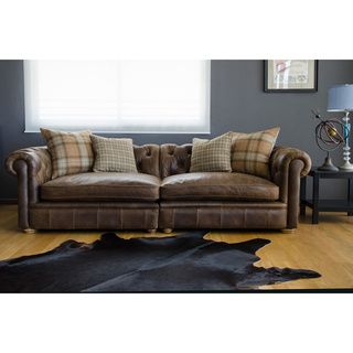 Franklin Leather Grand Sofa