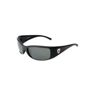 Zoo York Oval Sport Wrap Sunglasses, Black, Mens