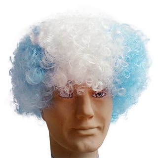 Black Afro Wig Fans Bulkness Cosplay Christmas Halloween Wig Argentina Flag Wig 1pc/lot