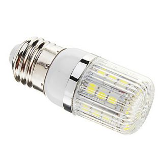 Dimmable E27 3W 27xSMD 5050 350LM 6000 6500K Cool White Light LED Corn Bulb(AC 110 130V)