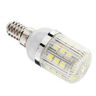 Dimmable E14 3W 27xSMD 5050 350LM 6000 6500K Cool White Light LED Corn Bulb(AC 110 130V)