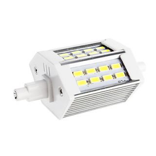 Dimmable R7S 5W 24xSMD 5730 1200LM 6000 6500K Cool White Light LED Corn Bulb(AC 110 130V)