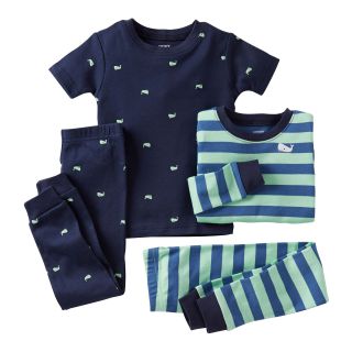 Carters Carter s 4 pc. Whale Pajamas   Boys 12m 24m, Navy Whale, Navy Whale,