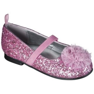 Toddler Girls Genuine Kids from OshKosh Glitter Ballet Flats   Pink 10