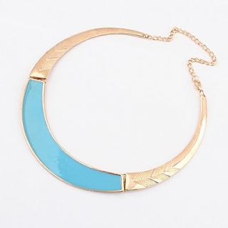 Shadela Candy Color Round Blue Fashion Necklace CX033 1