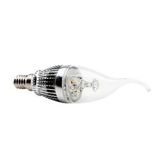 Dimmable E14 3W 270 300LM 6000 6500K Natural White Light LED Candle Bulb (220V)