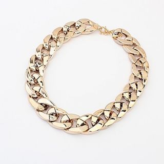 Shadela Thick Chain Gold Fashion Necklace CX131 1