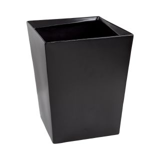 Creative Bath Products Angles Wastebasket, Black