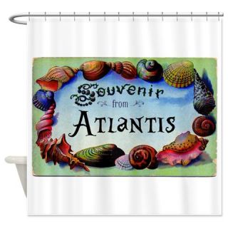  Souvenir Postcard from Atlantis Shower Curtain  Use code FREECART at Checkout