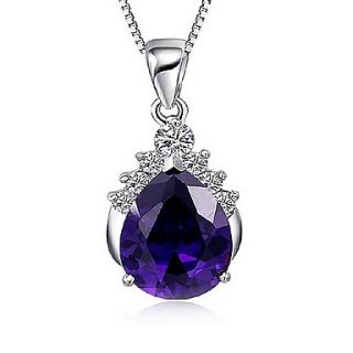HoneyBaby Purple Star Silver Necklace