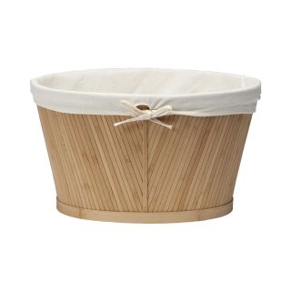 Creative Bath Eco Style Medium Oval Storage Basket, Bamboo
