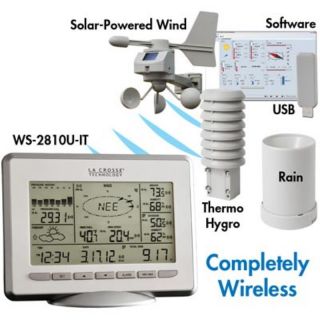 La Crosse Technology Professional Weather Center WS 2810U IT with Solar Wind