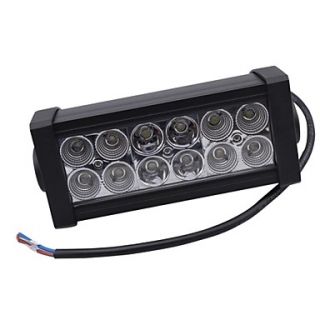 36W Mixing light 6000K 12 Epistar LED work light Bar DIY used in Car/Boat/Auto headlight