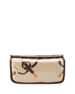 Steeplechase Magnetic Large Cosmetic Case, Tan