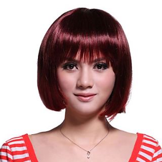 Capless Short Red Top Grade Quality Synthetic Hair Wig